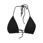 Top Triangle noir pailleté / noir